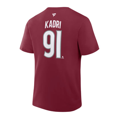 #91 Nazem Kadri Colorado Avalanche Home Player T-Shirt
