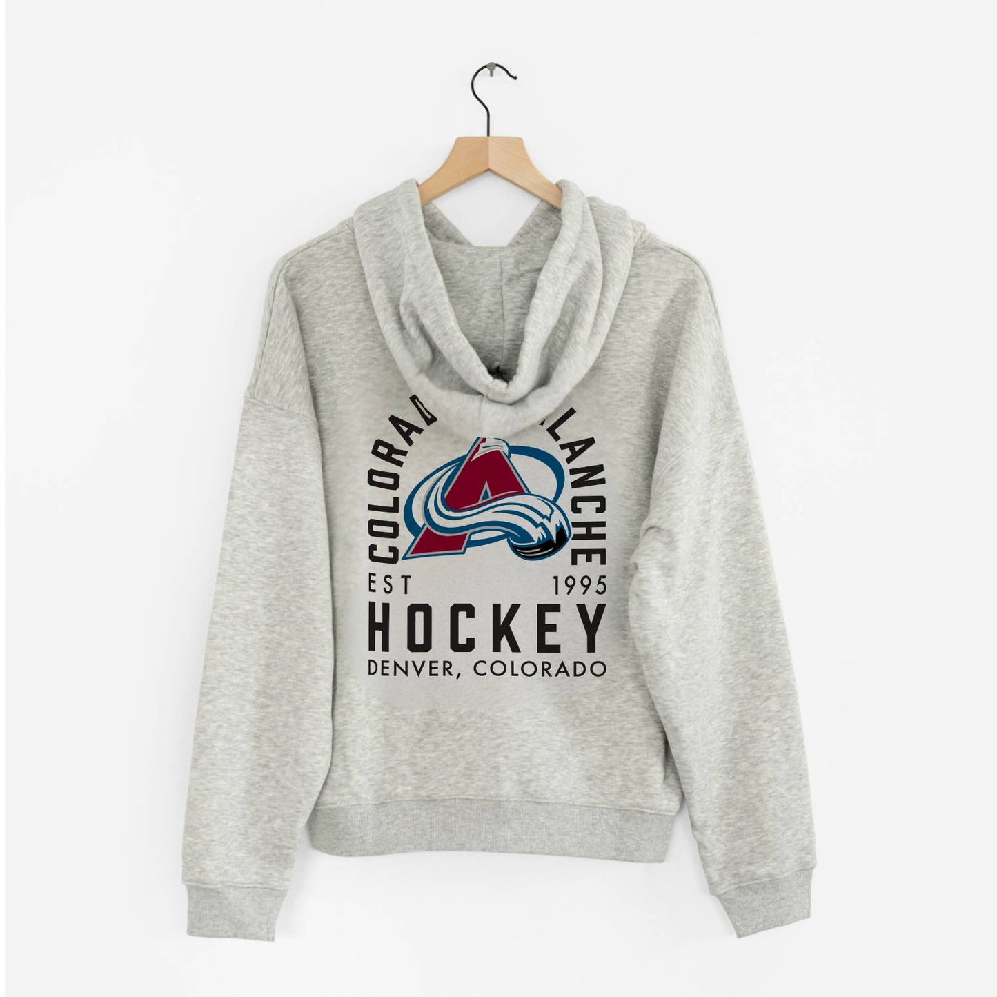 Colorado Avalanche Line Change Ladies Full Zip Warm Up Hoodie