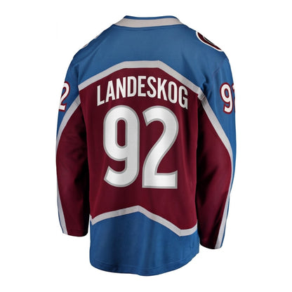 Colorado Avalanche #92 Gabriel Landeskog (C) Breakaway Home Jersey