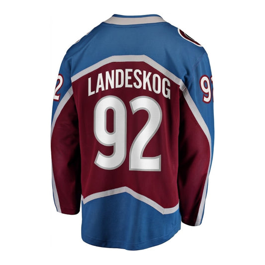 Colorado Avalanche #92 Gabriel Landeskog (C) Breakaway Home Jersey