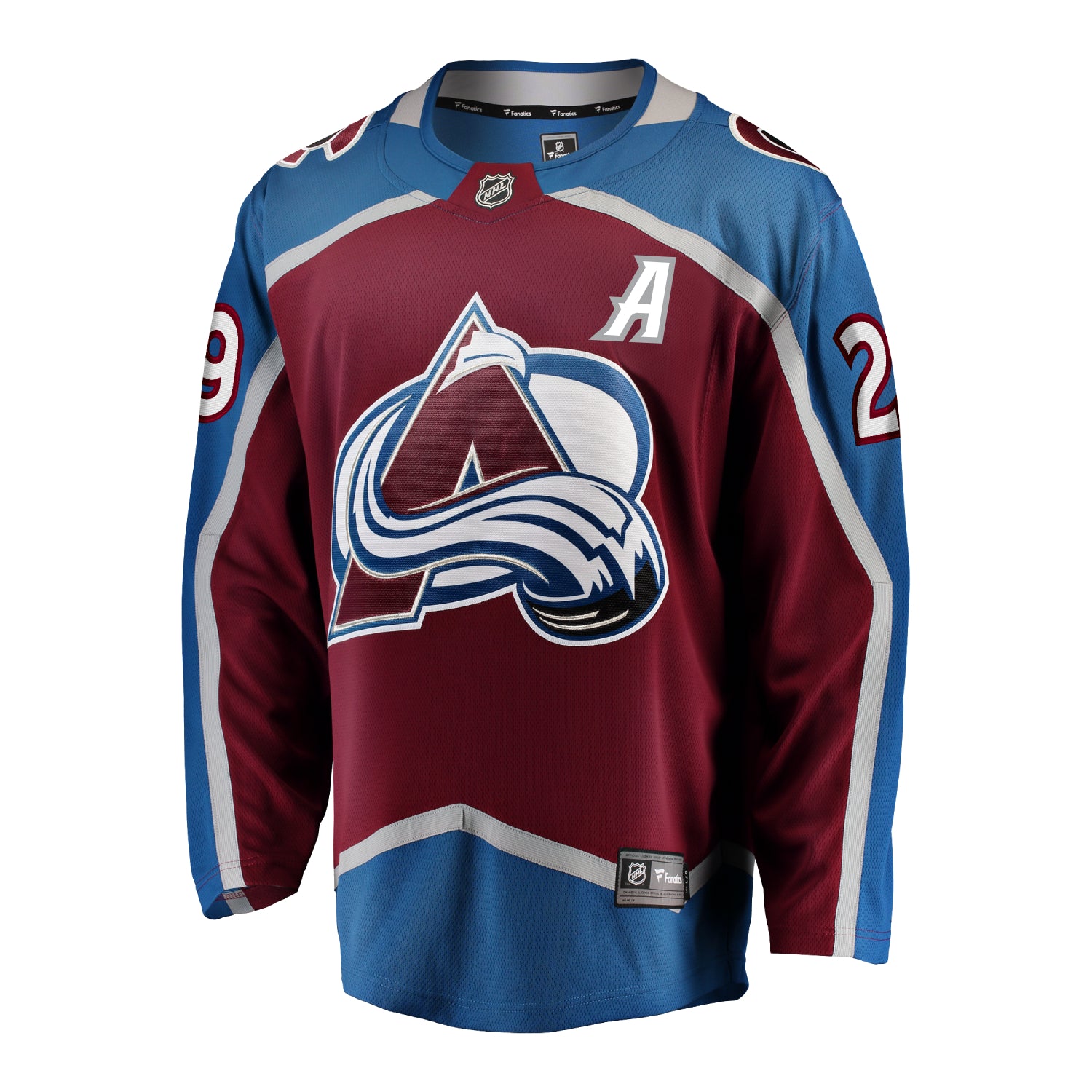 Colorado Avalanche #29 Nathan Mackinnon (A) Breakaway Home Jersey