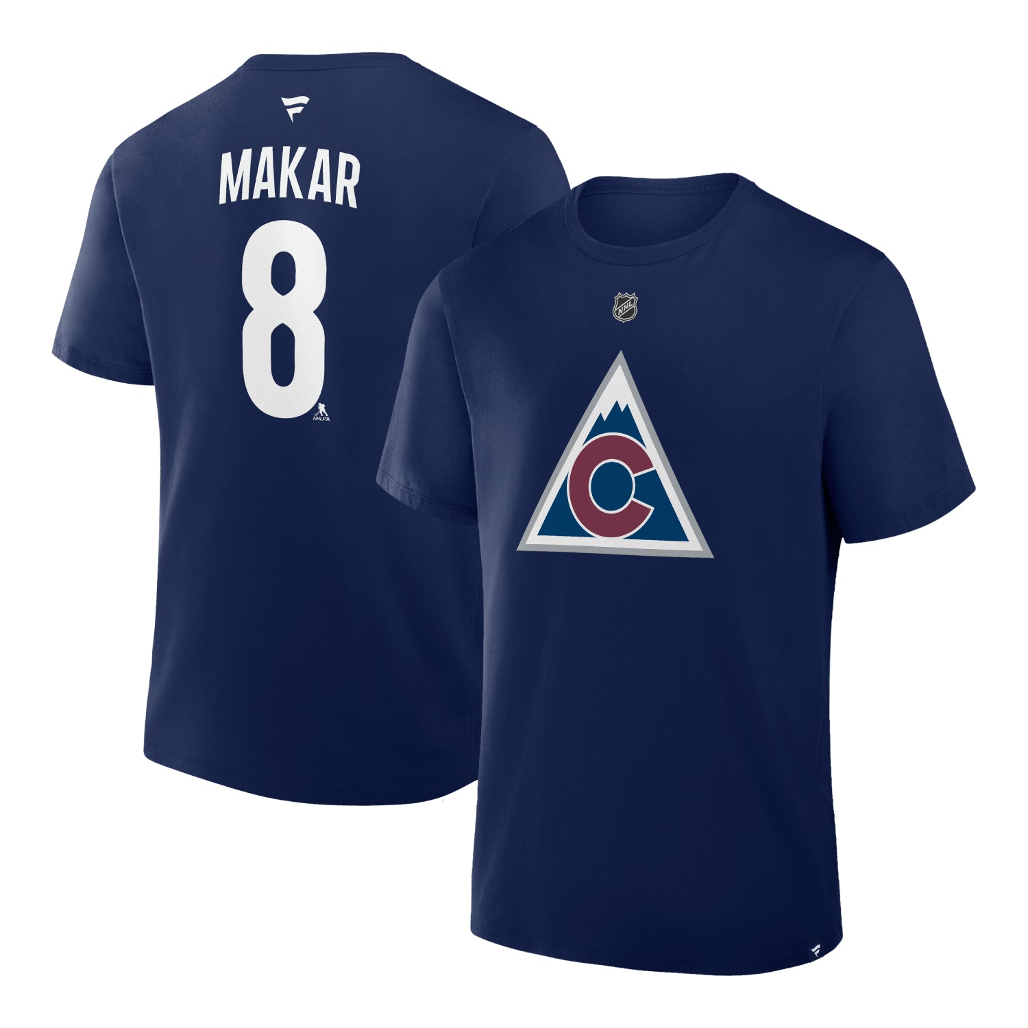 Combined front and back view of the same t-shirt