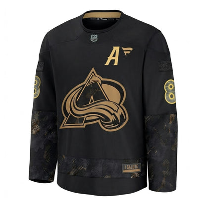 #8 Cale Makar (A) Colorado Avalanche Military Practice Jersey