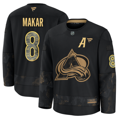 #8 Cale Makar (A) Colorado Avalanche Military Practice Jersey
