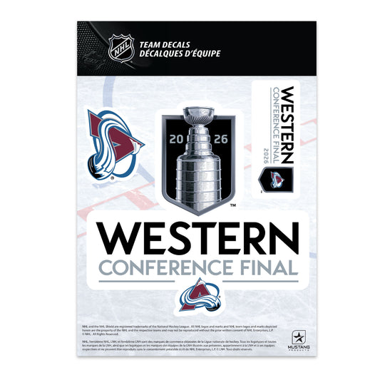 Colorado Avalanche 2026 Stanley Cup Western Conference Finals Decal Pack