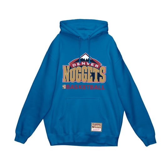 Nuggets VIntage Mountain Logo Light Blue Hoody