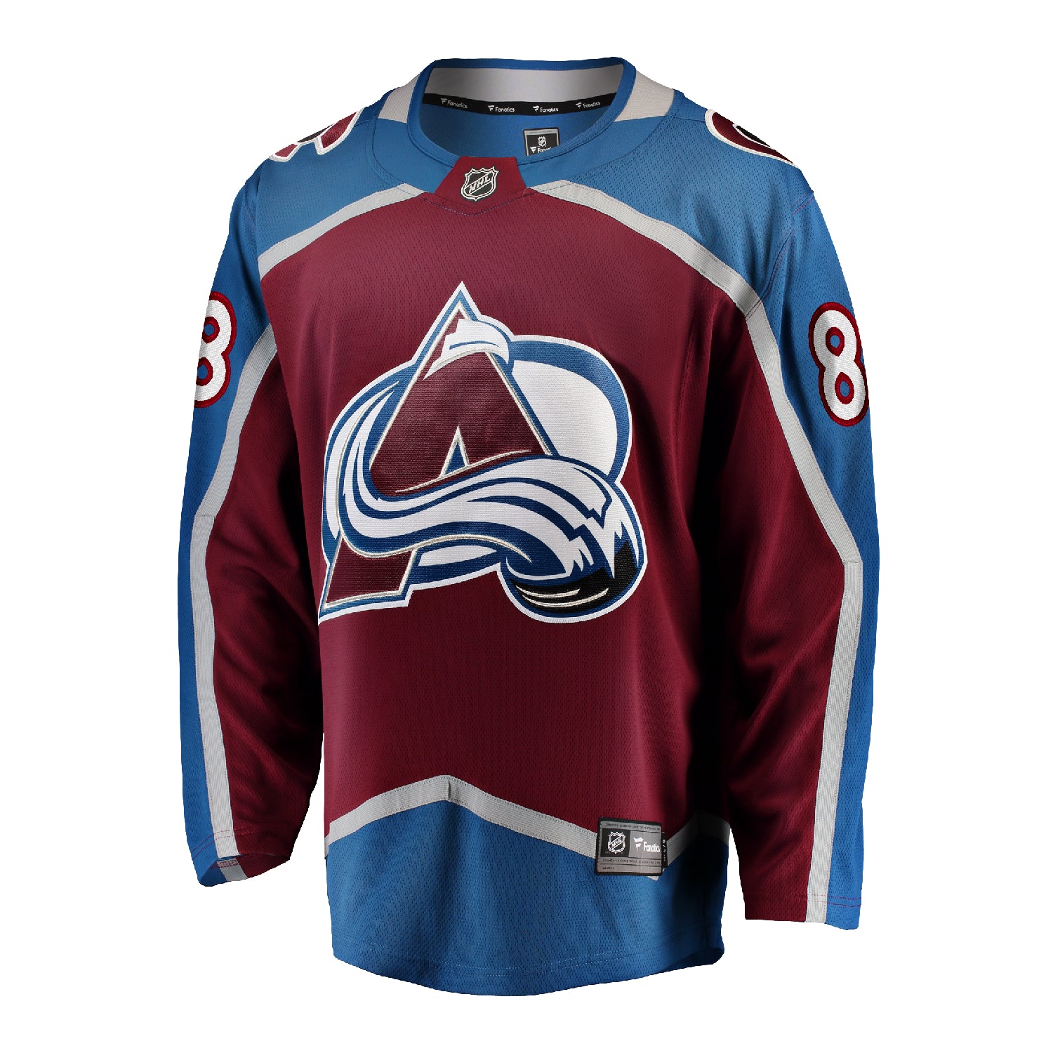 Colorado Avalanche #88 Martin Necas Breakaway Home Jersey