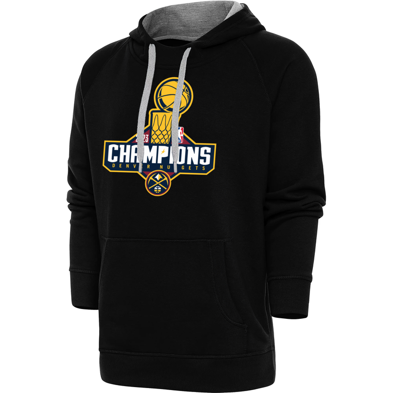 2023 Nuggets NBA Champs Applique Logo Hoody - Black