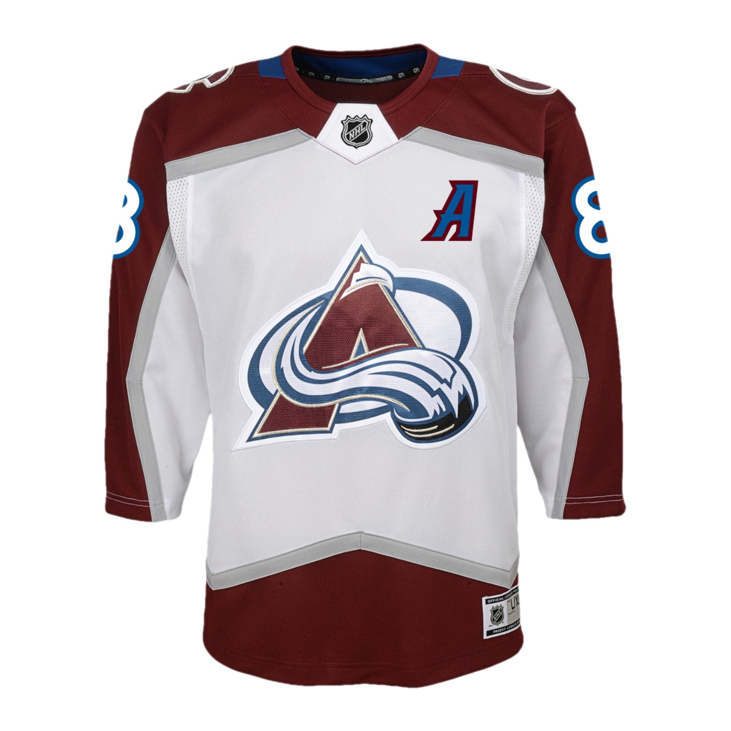 Youth Colorado Avalanche #8 Cale Makar (A) Premier Road Jersey