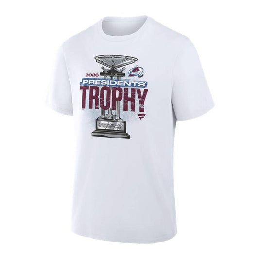 Colorado Avalanche Fanatics 2026 Presidents' Trophy T-Shirt