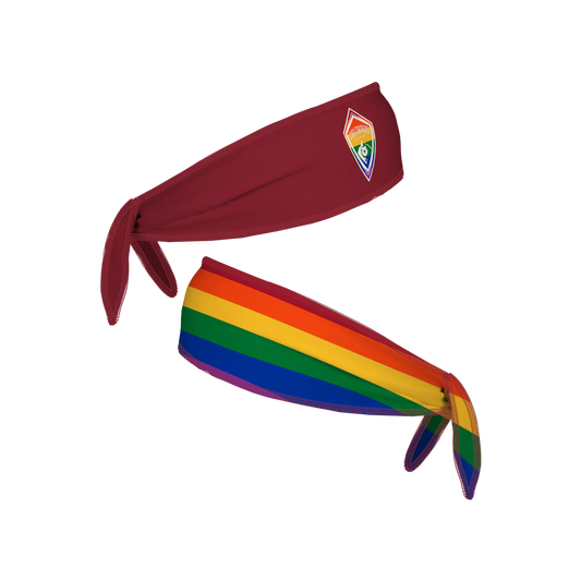 Rapids Tie Back Reversible Headband - Pride