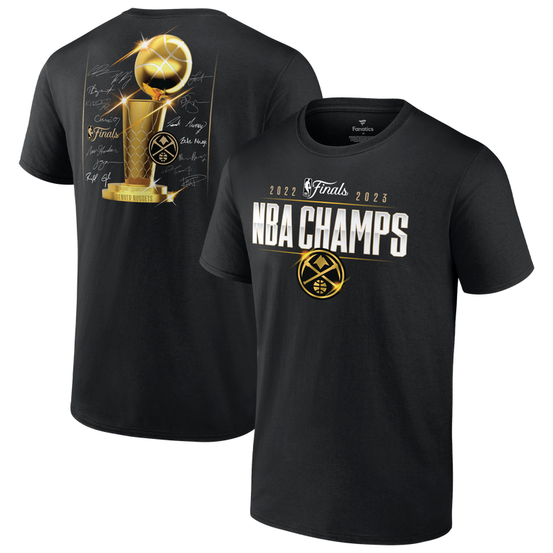 2023 Nuggets NBA Triple Threat 2 Side Champs S/S Tee