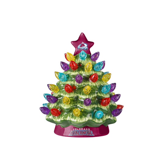 Colorado Avalanche Ceramic Tree