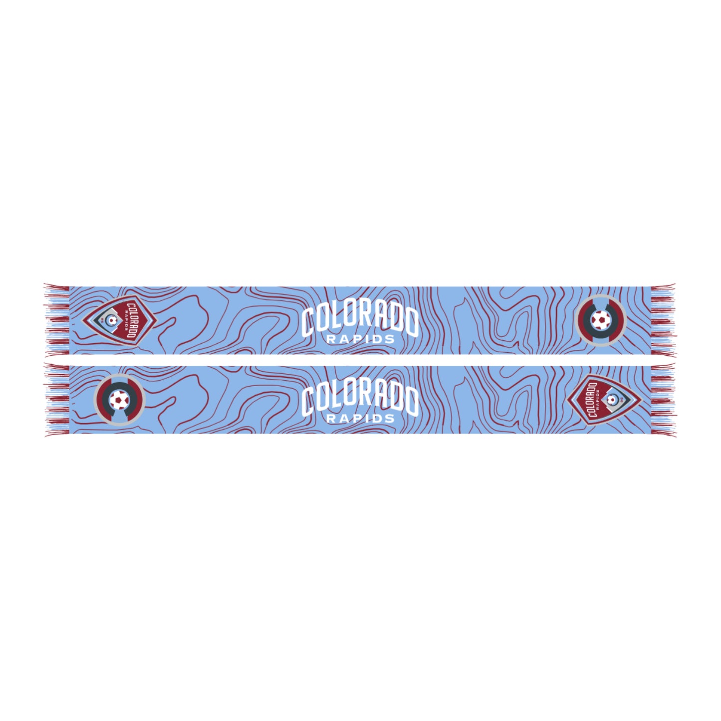 Colorado Rapids Topography Scarf - Blue