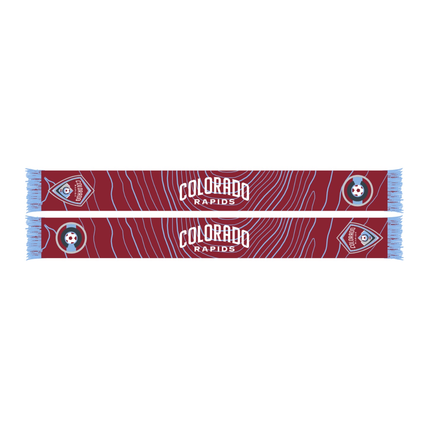 Colorado Rapids Topography Scarf - Burgundy