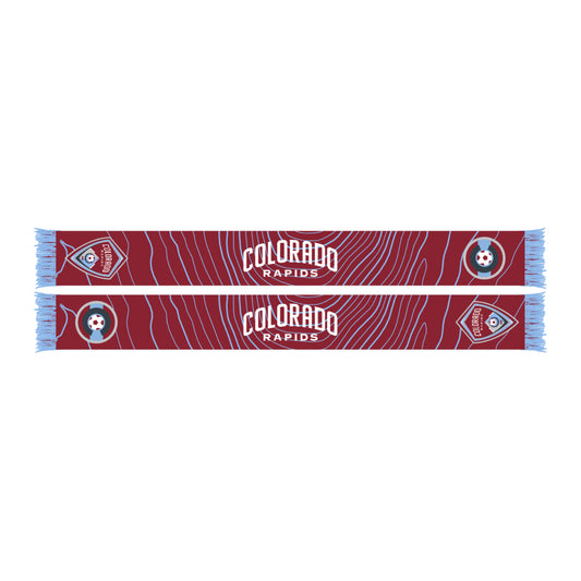 Colorado Rapids Topography Scarf - Burgundy