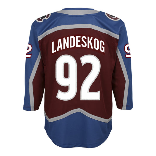 Youth Colorado Avalanche #92 Gabriel Landeskog Premier Home Jersey