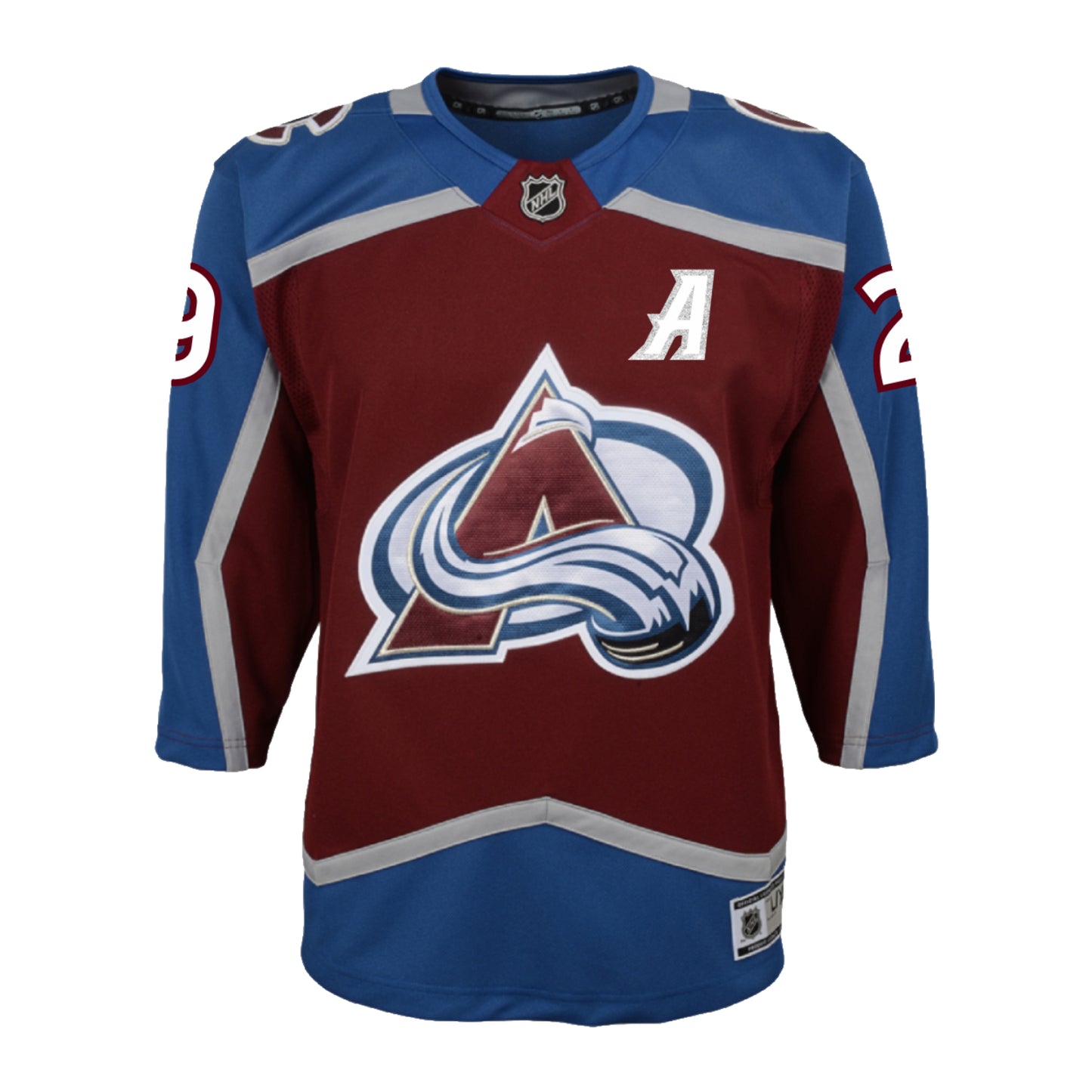 Youth Colorado Avalanche #29 Nathan Mackinnon (A) Premier Home Jersey