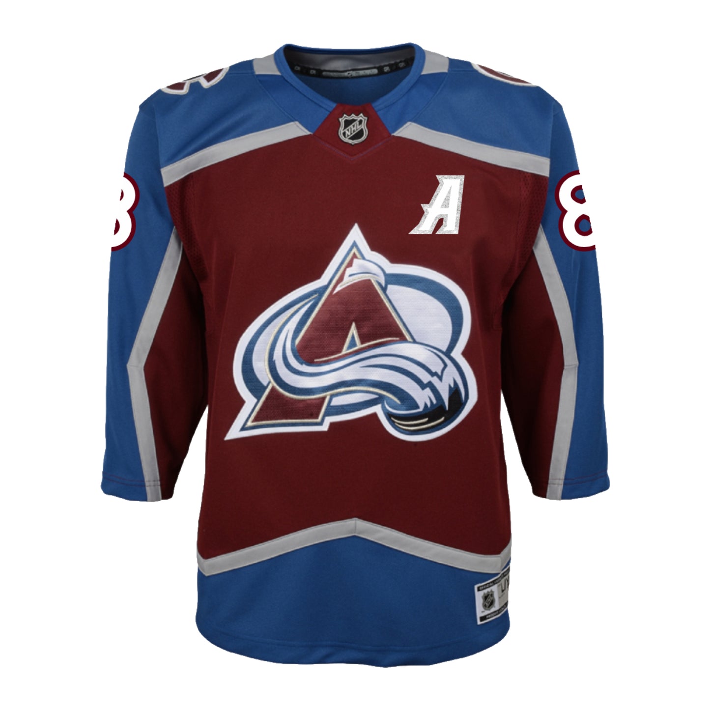 Youth Colorado Avalanche #8 Cale Makar (A) Premier Home Jersey