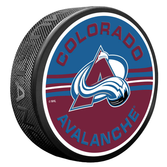 Colorado Avalanche Hi Def Half & Half Puck