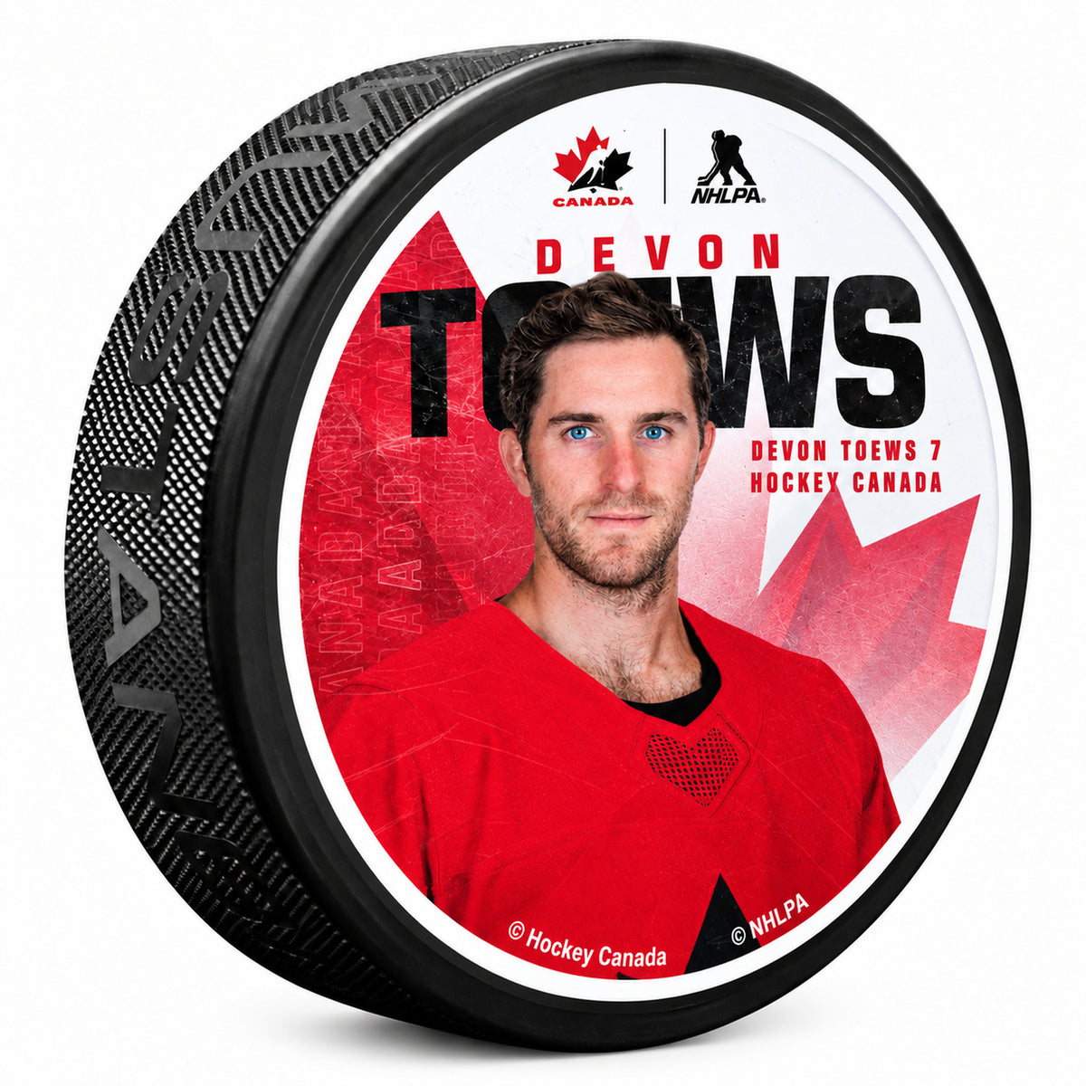 Team Canada Devon Toews Puck
