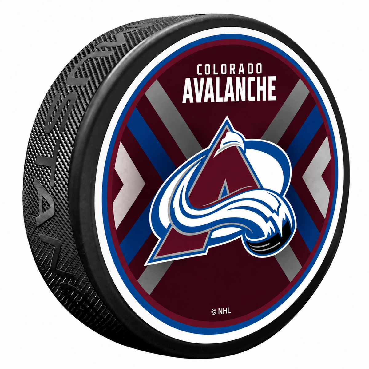 Colorado Avalanche High-Def Double Chevron Puck