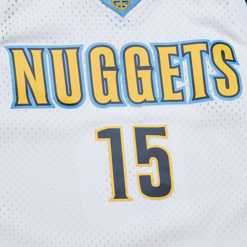 White sales nuggets jersey