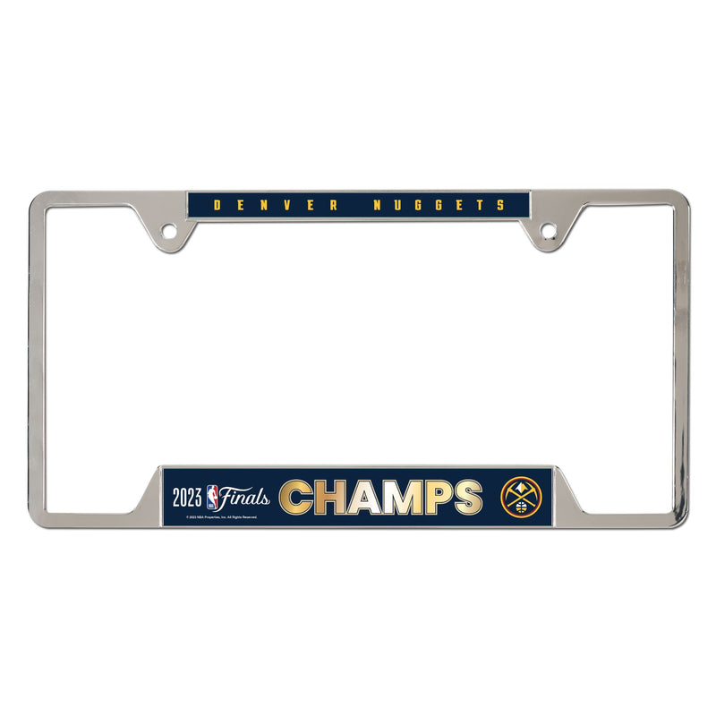 2023 Nuggets NBA Champs License Plate - Silver