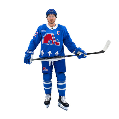 #92 Gabriel Landeskog Colorado Avalanche Heritage Premium Jersey In Blue - Front View On Landeskog