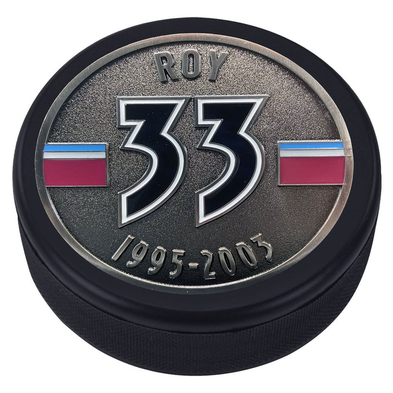 Colorado Avalanche Retired Player Medallion Puck