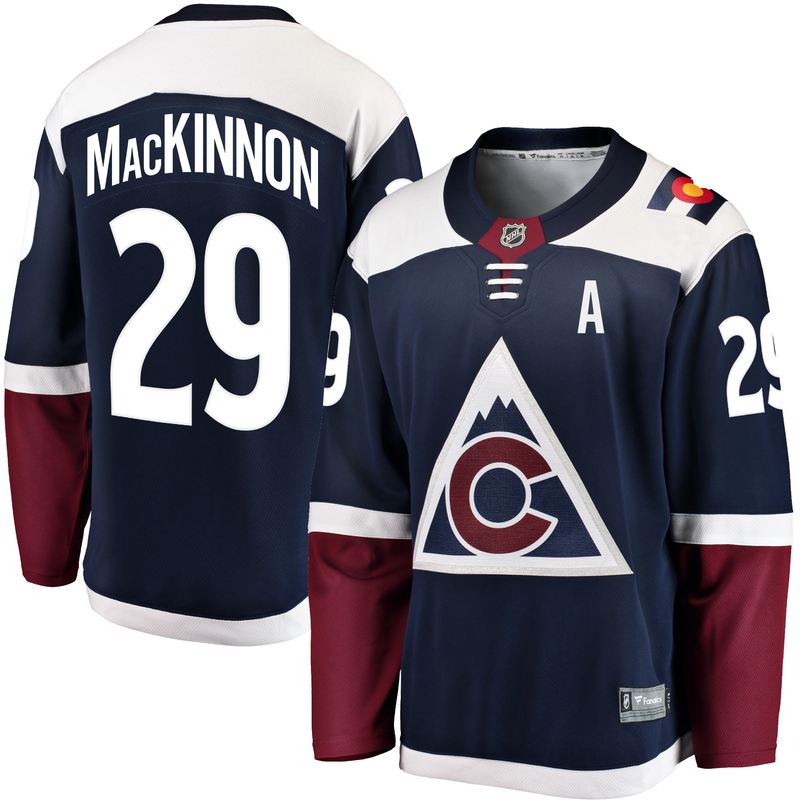 NHL Colorado Avalanche Jersey Kit Poly Twill Lettering Name Number