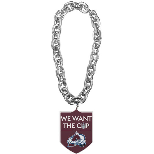 Colorado Avalanche We Want The Cup Logo Foam Fan Chain