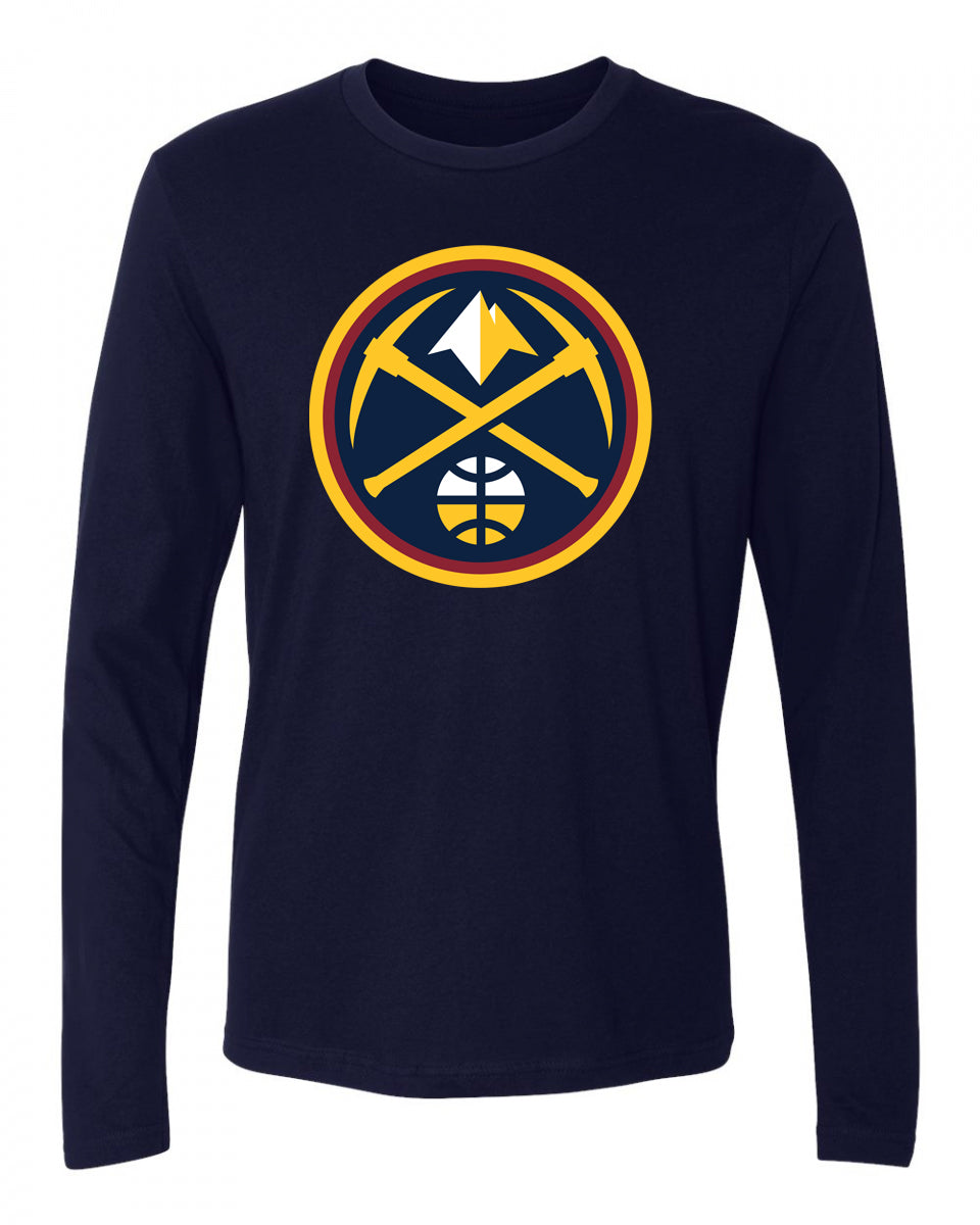 Nuggets L/S Primary Logo Tee - Navy z