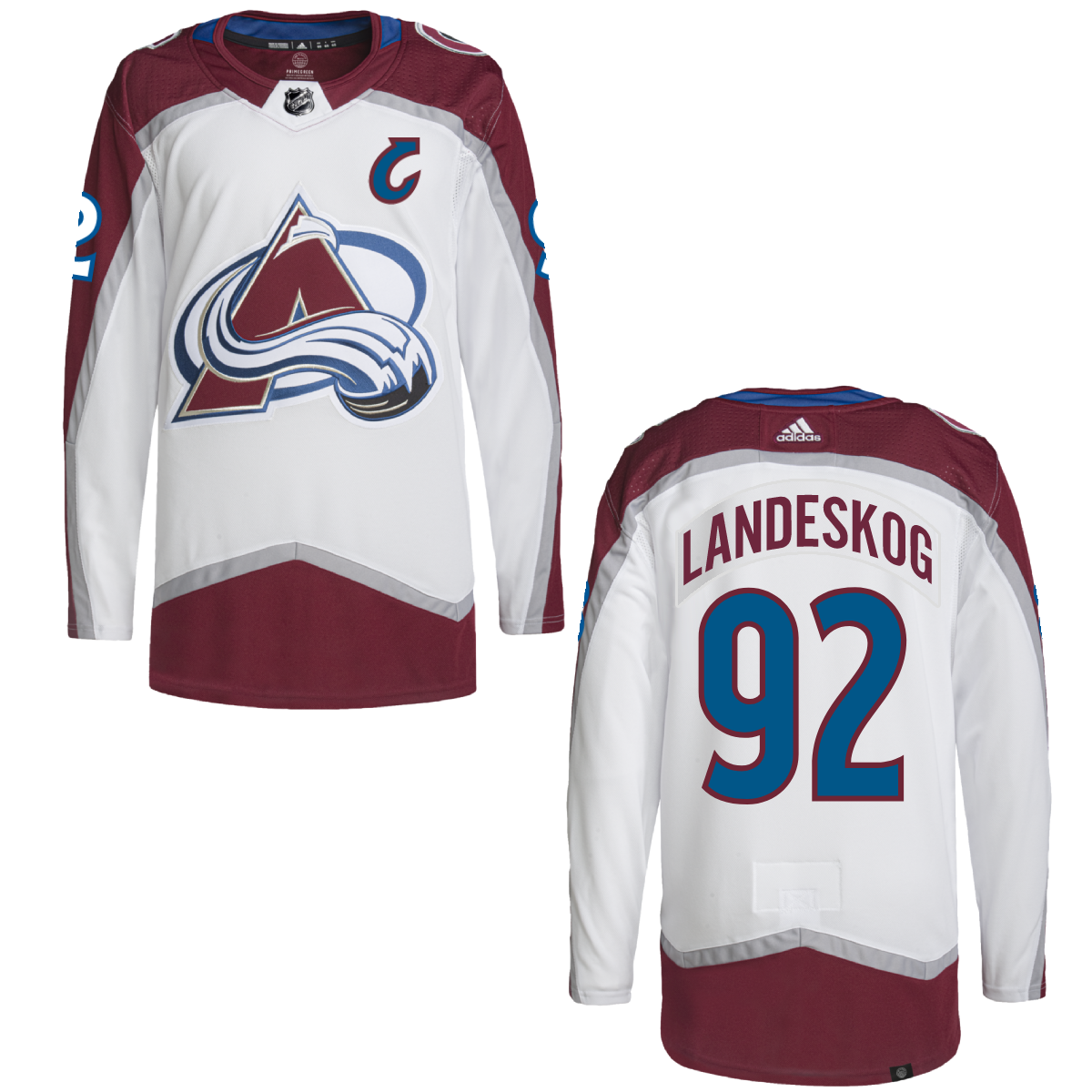 Avalanche Authentic Primegreen Road Player Jerseys