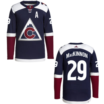 Colorado Avalanche #29 Nathan Mackinnon (A) Primegreen Alternate Jersey