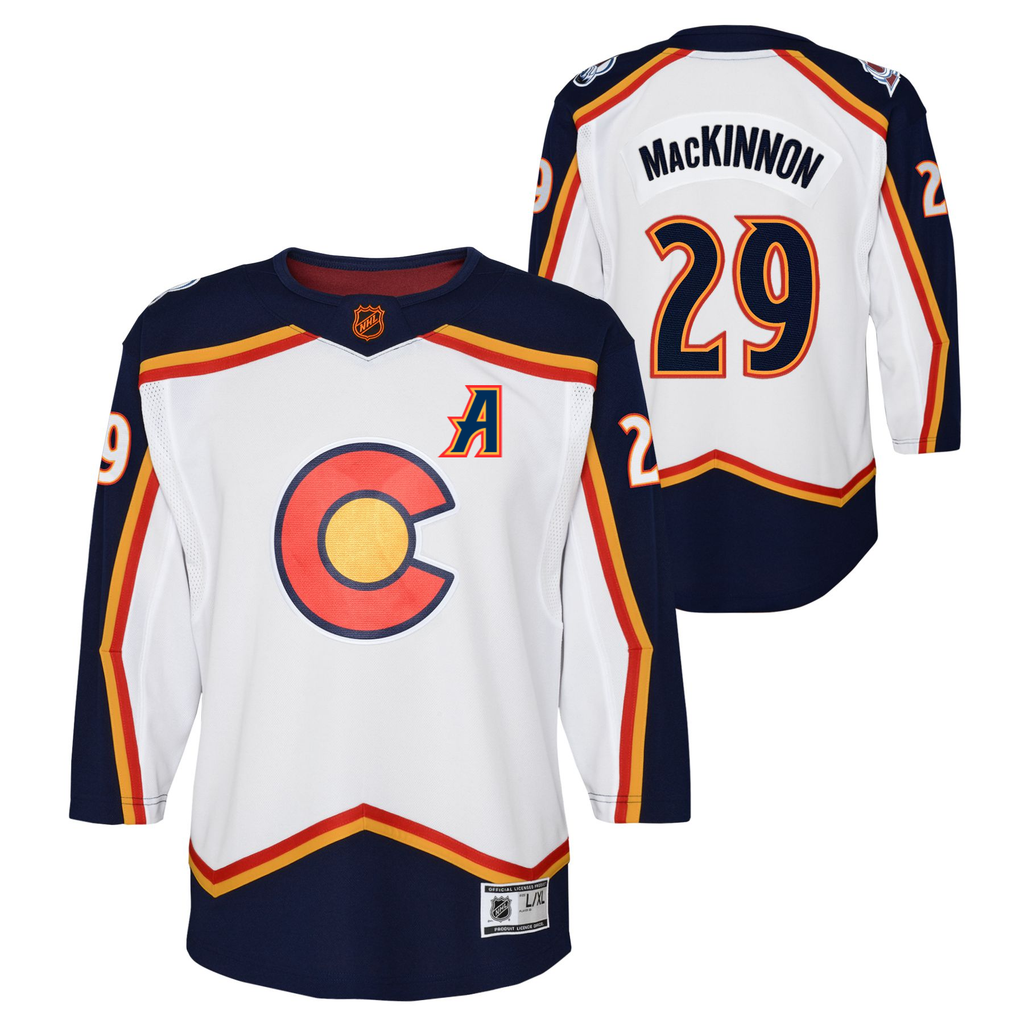 2023-24 Avalanche Youth Road Player Jerseys